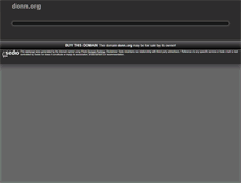 Tablet Screenshot of donn.org